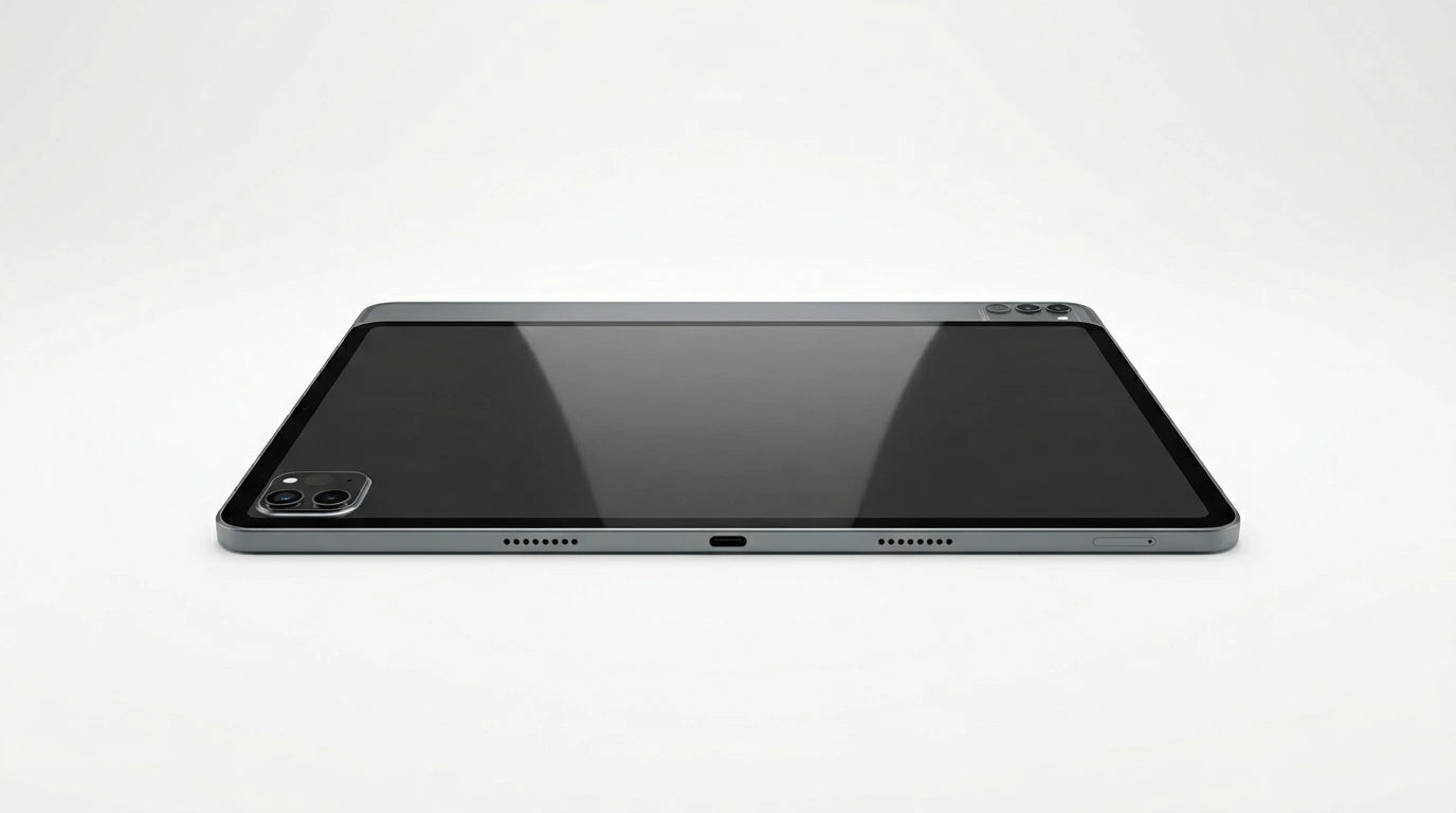 future tech gadgets Canada. smart tech store Canada. Techtron G7 Tab Pro 256GB LTE Tablet. Gallery image 10. Lines name one specific SKU—never substitute a generic lookalike from the category. After review passes, each render should still read as a fresh studio viewpoint of that same physical unit.