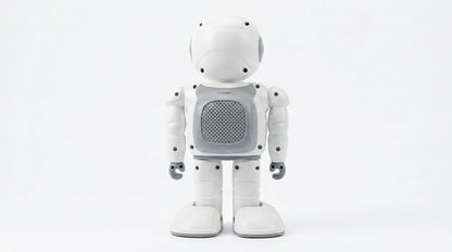 smart tech store Canada. premium tech accessories Canada. Techtron Jarvis AI Programming Educational Robot. Gallery image 6. Lines name one specific SKU—never substitute a generic lookalike from the category. After review passes, each render should still read as a fresh studio viewpoint of that same physical unit.