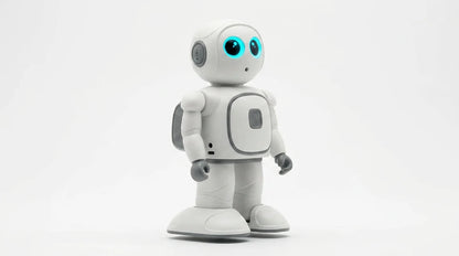 smart tech store Canada. premium tech accessories Canada. Techtron Jarvis AI Programming Educational Robot. Gallery image 7. Lines name one specific SKU—never substitute a generic lookalike from the category. After review passes, each render should still read as a fresh studio viewpoint of that same physical unit.
