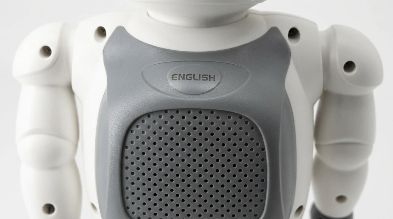 smart tech store Canada. premium tech accessories Canada. Techtron Jarvis AI Programming Educational Robot. Gallery image 9. Lines name one specific SKU—never substitute a generic lookalike from the category. After review passes, each render should still read as a fresh studio viewpoint of that same physical unit.