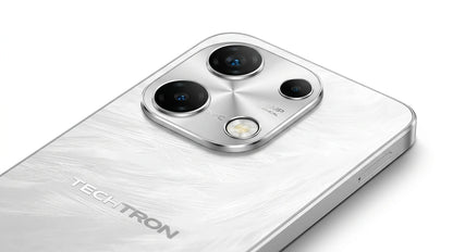 future tech gadgets Canada. smart tech store Canada. Techtron Note 100 128GB Smart Phone. Gallery image 9. Lines name one specific SKU—never substitute a generic lookalike from the category. After review passes, each render should still read as a fresh studio viewpoint of that same physical unit.