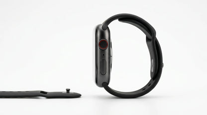 smart tech store Canada. premium tech accessories Canada. Techtron SWH21 (S53 / WATCH) Smart Watch. Gallery image 3. Lines name one specific SKU—never substitute a generic lookalike from the category. After review passes, each render should still read as a fresh studio viewpoint of that same physical unit.