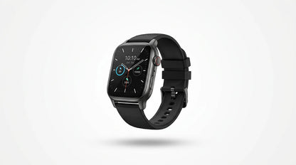 smart tech store Canada. premium tech accessories Canada. Techtron SWH39 (IDS02 Plus) Smart Watch. Gallery image 7. Floating hero with gentle contact shadow, slight perspective. Seamless white studio backdrop with soft, even lighting and a gentle contact shadow. The unit shown matches Techtron SWH39 (IDS02 Plus) Smart Watch. Catalog studio frame 7 in the image series for this SKU.