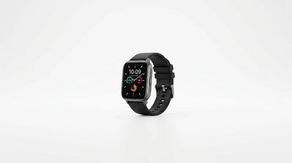 smart tech store Canada. premium tech accessories Canada. Techtron SWH39 (IDS02 Plus) Smart Watch. Gallery image 10. Wide establishing shot, product centered with breathing room, subtle floor shadow. Seamless white studio backdrop with soft, even lighting and a gentle contact shadow. The unit shown matches Techtron SWH39 (IDS02 Plus) Smart Watch. Catalog studio frame 10 in the image series for this SKU.