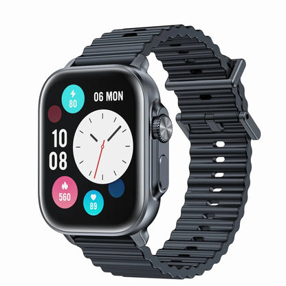 smart tech store Canada. premium tech accessories Canada. Techtron SWH88 (IDSPORT 03) Smart Watch. Gallery image 3. Lines name one specific SKU—never substitute a generic lookalike from the category. After review passes, each render should still read as a fresh studio viewpoint of that same physical unit.