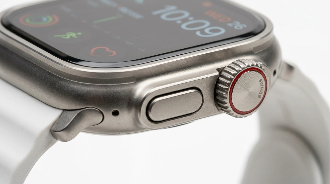 smart tech store Canada. premium tech accessories Canada. Techtron SWH88 (IDSPORT 03) Smart Watch. Gallery image 9. Lines name one specific SKU—never substitute a generic lookalike from the category. After review passes, each render should still read as a fresh studio viewpoint of that same physical unit.