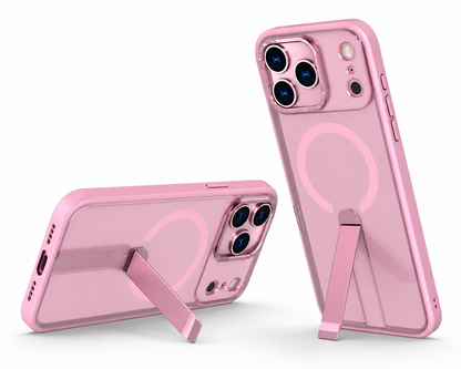 Apple iPhone 17 Pro Max Pink MagSafe Protective Mobile Cover with Kickstand