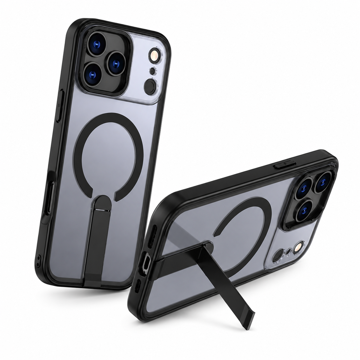 Military Grade Protective Case for Apple iPhone 18 Pro Max - Black MagSafe Cover