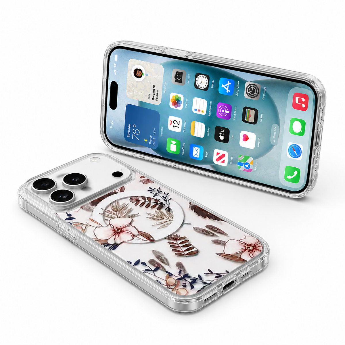Cute Floral Phone Cover Apple iPhone 18 Pro Max MagSafe Compatible Case