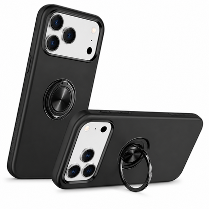 Apple iPhone 17 Pro Max Protective Case, Black Shockproof Phone Case, Magnetic Mobile Cover
