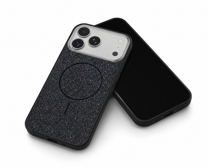 Shockproof TPU MagSafe Case for Apple iPhone 17 Pro Max Max – Black Sparkle Mobile Cover