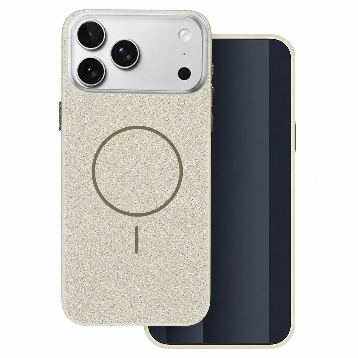 Grey Glitsy MagSafe Case for Apple iPhone 18 Pro Max Protective Phone Cover