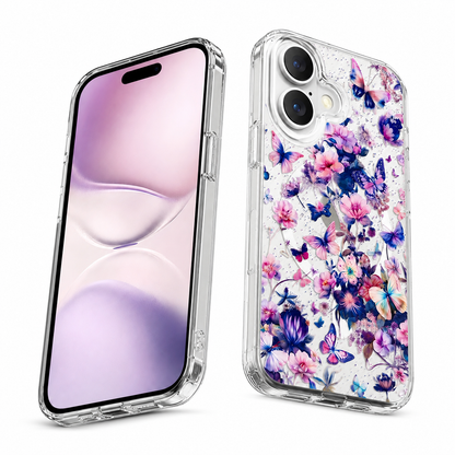 Designer Butterfly Phone Cover Apple iPhone 16 Shockproof MagSafe Protective Case