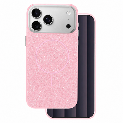 Rose Gold Glitsy MagSafe Case for Apple iPhone 17 Pro Max – Glitter Protective Phone Cover