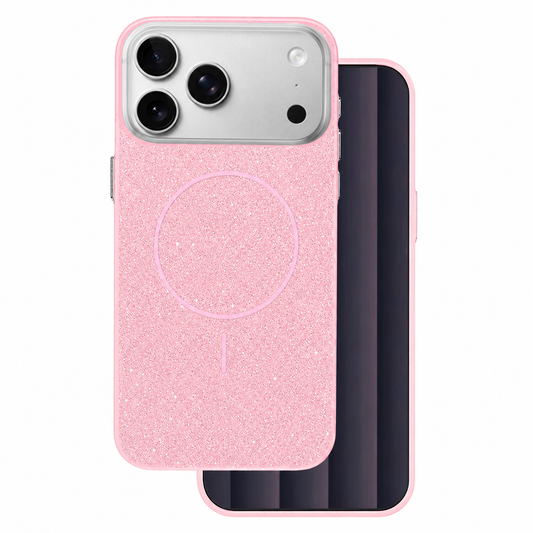 Rose Gold Glitsy MagSafe Case for Apple iPhone 17 Pro Max – Glitter Protective Phone Cover