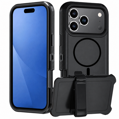 MagSafe Triple Protection Case for Apple iPhone 17 Pro Max Black Shockproof Phone Cover