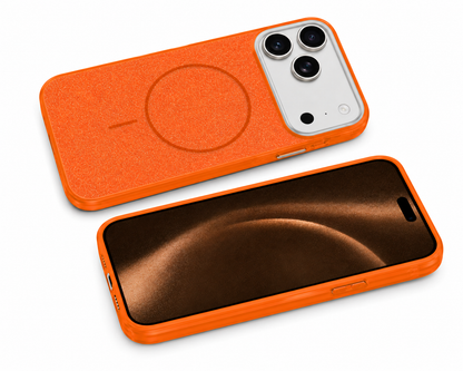 Orange Smartphone Case, MagSafe Protective Cover, Durable TPU Phone Case