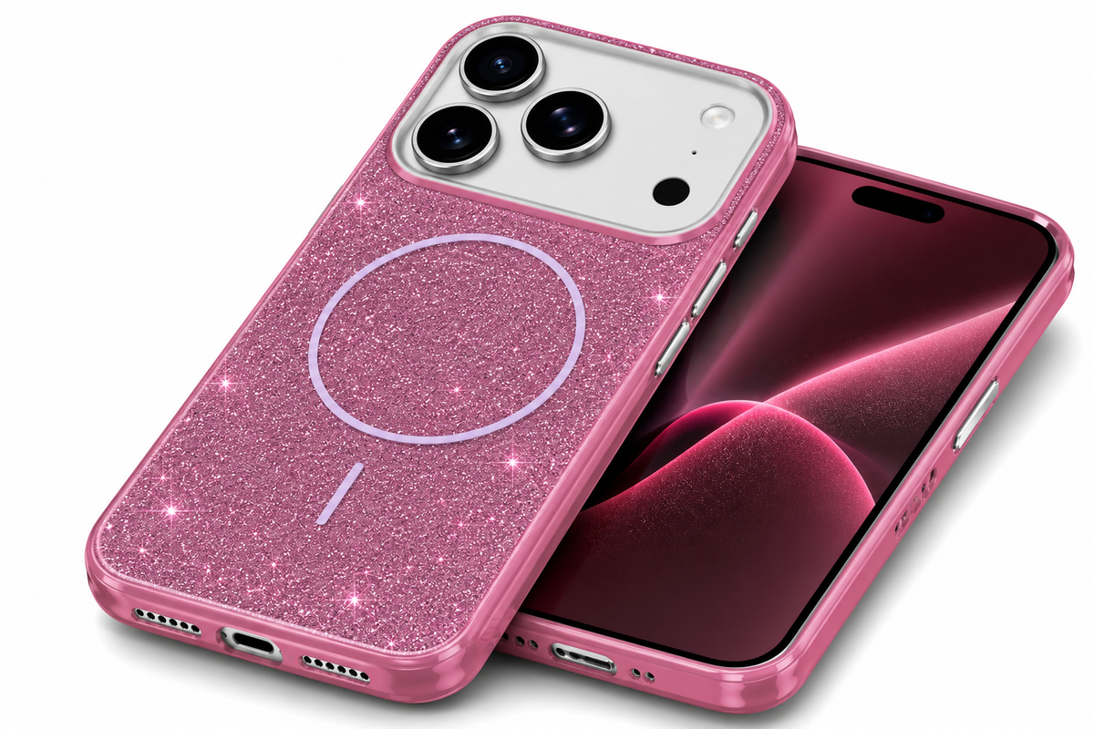 Luxury Purple Phone Case, Wireless Charging Compatible Cover, Protective Smartphone Case