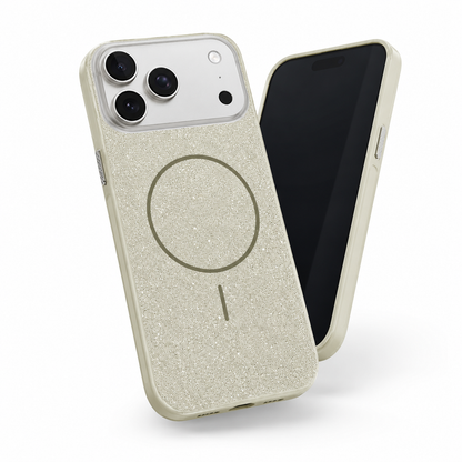 Sparkling Grey Glitter Phone Case for Apple iPhone 18 Pro Max with MagSafe