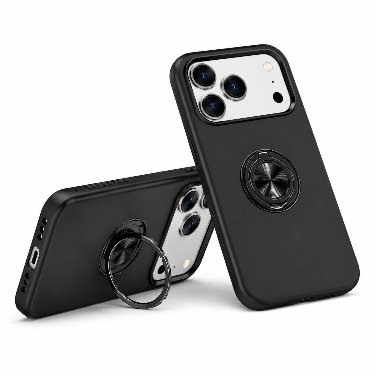 Black MagSafe Case for iPhone 18 Pro, Wireless Charging Compatible Phone Case, Designer Protective Cover

