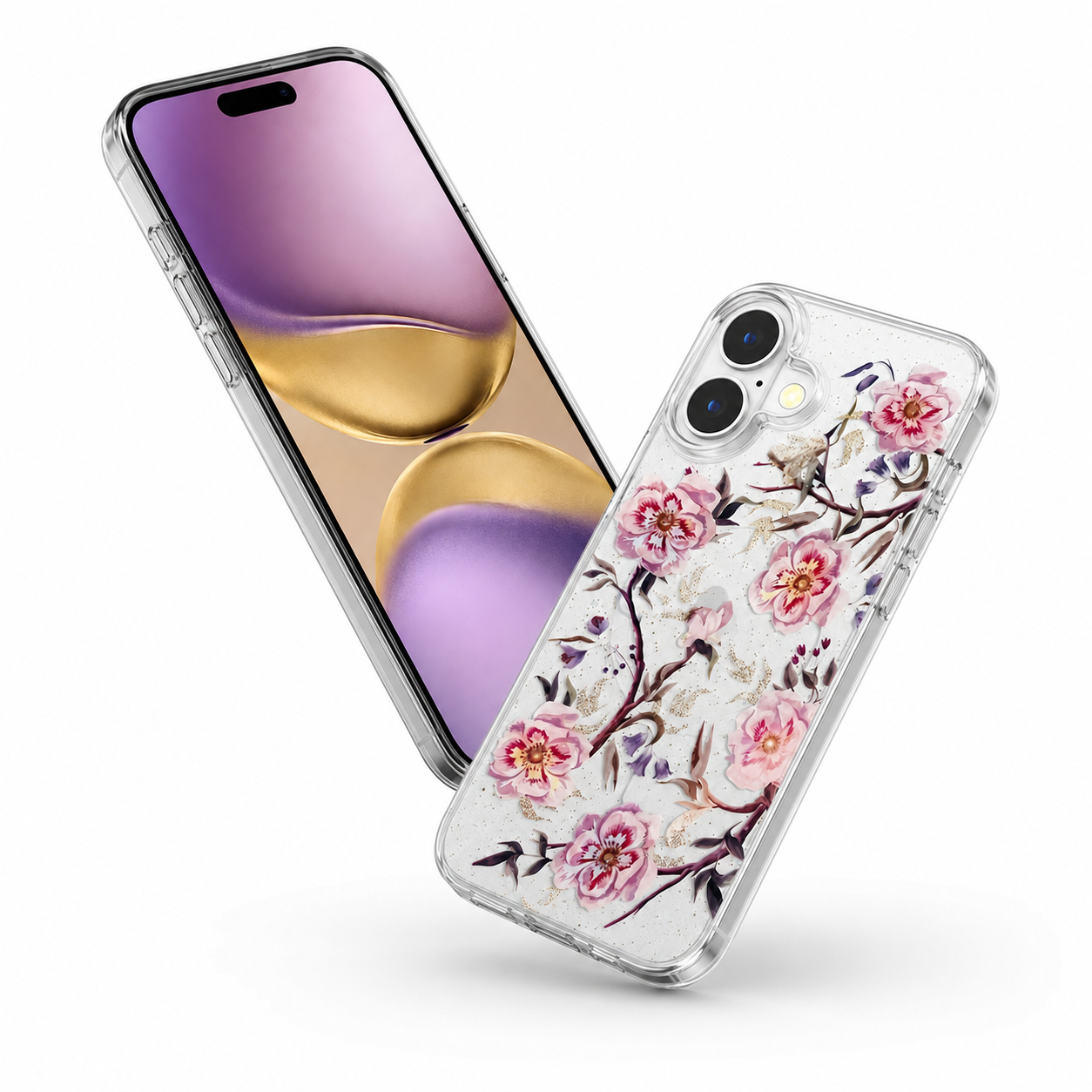 Rose Garden Floral Phone Case Apple iPhone 16 Clear MagSafe Mobile Cover