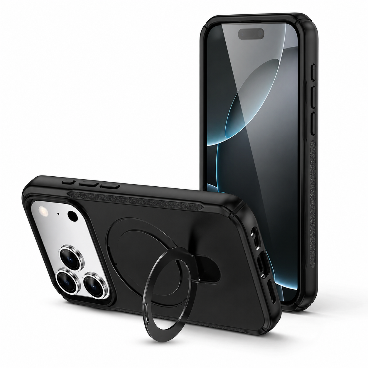 MagSafe Compatible Case, Black iPhone 17 Pro Max Cover, Drop Protection Phone Case, Premium Smartphone Cover