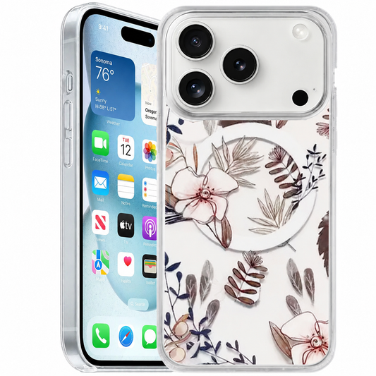 Flower Petals MagSafe Case Apple iPhone 17 Pro Max Floral Protective Phone Cover