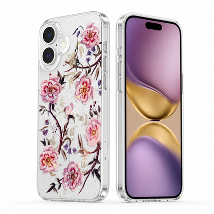 Premium Rose Garden Phone Case Apple iPhone 16 Crystal Clear MagSafe Smartphone Cover