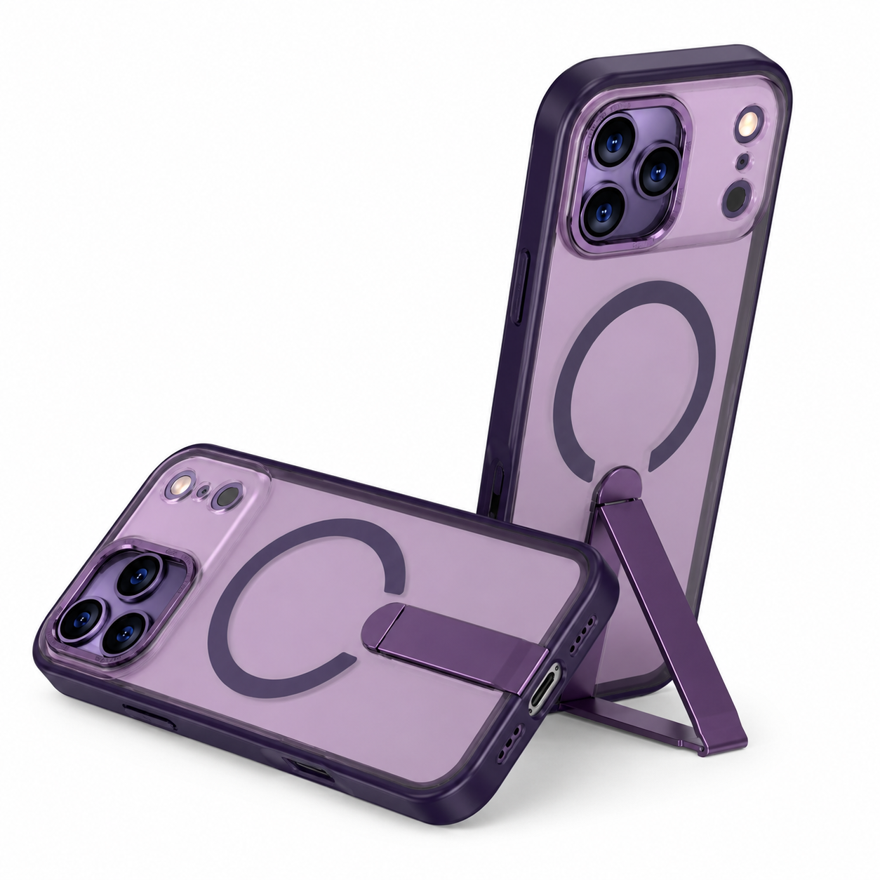 Purple Rugged Protective Case for Apple iPhone 17 Pro Max Mobile Phone Cover