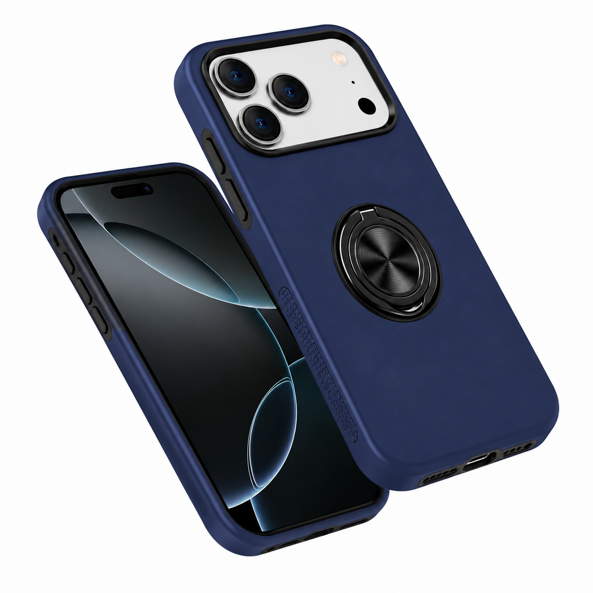 Apple iPhone 18 Pro Max Protective Case, Navy Shockproof Phone Case, Magnetic Mobile Cover