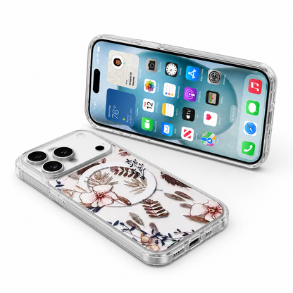 Cute Floral Phone Cover Apple iPhone 18 Pro Max MagSafe Compatible Case