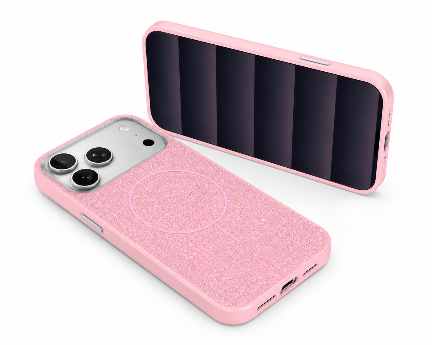 Designer Rose Gold Sparkle Phone Cover for Apple iPhone 17 Pro Max – Durable TPU Case