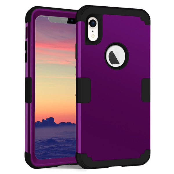 Protective Phone Case – Dual Layer Full Coverage Shockproof purple Tough Hybrid design