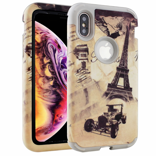 Protective Phone Case – Dual Layer Full Coverage Shockproof Paris Design Tough Hybrid